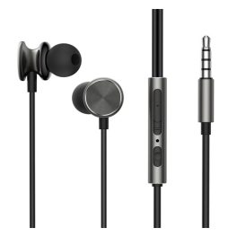 JOYROOM fülhallgató SZTEREO (3.5mm jack, mikrofon, felvevő gomb, hangerőszabályzó) SÖTÉTSZÜRKE   JOYROOM fülhallgató SZTEREO (3.5mm jack, mikrofon, felvevő gomb, hangerőszabályzó) SÖTÉTSZÜRKE