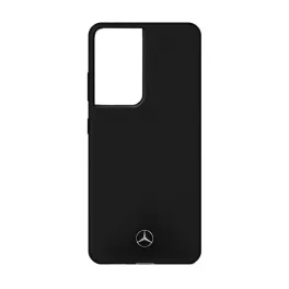   MERCEDES-BENZ SILICONE szilikon telefonvédő (mikrofiber plüss belső, matt, kameravédő) FEKETE
