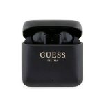 GUESS PRINTED LOGO bluetooth fülhallgató SZTEREO (v5.1, TWS, mikrofon + töltőtok) FEKETE