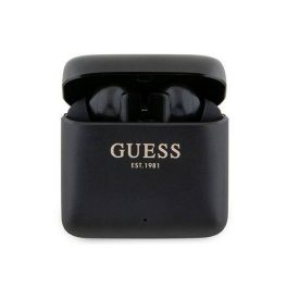   GUESS PRINTED LOGO bluetooth fülhallgató SZTEREO (v5.1, TWS, mikrofon + töltőtok) FEKETE