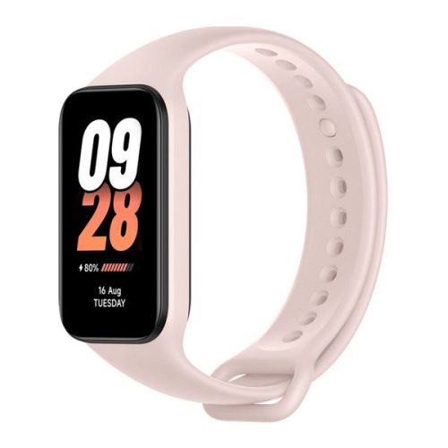 XIAOMI Smart Band 8 Active bluetooth okoskarkötő (v5.3, aktivitásmérő, alvásmonitor, 50 sport mód, vízálló) RÓZSASZÍN