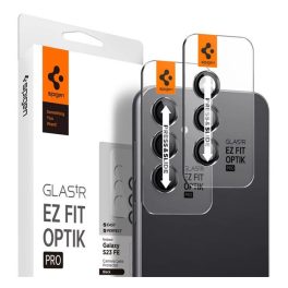   SPIGEN OPTIK PRO kameravédő üveg 2db (9H, csak lencse) FEKETE