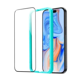   ESR képernyővédő üveg (2.5D, 0.3mm, 9H + segédkeret) FEKETE