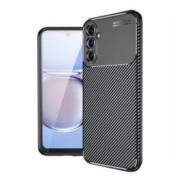   Szilikon telefonvédő (ütésállóság, légpárnás sarok, karbon minta) FEKETE