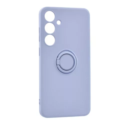 Szilikon telefonvédő (tartógyűrű, mikrofiber plüss belső, mágneses, kameravédő) LILA