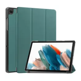   Tok álló, bőr hatású (aktív FLIP, oldalra nyíló, TRIFOLD, asztali tartó) SÖTÉTZÖLD