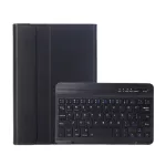 Tok álló, bőr hatású (FLIP, bluetooth billentyűzet, asztali tartó, QWERTY, angol nyelvű, ceruza tartó) FEKETE