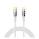 REMAX EXPLORE adatkábel (Type-C - lightning, 20W, gyorstöltő, cipőfűző, 120cm) FEHÉR