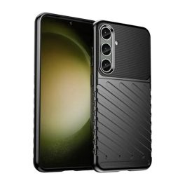 Szilikon telefonvédő (ütésállóság, csíkos, dombor minta) FEKETE   Szilikon telefonvédő (ütésállóság, csíkos, dombor minta) FEKETE