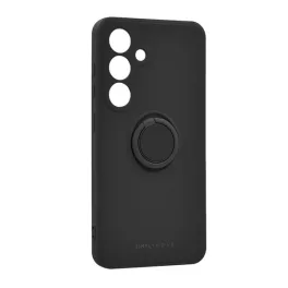   ROAR AMBER szilikon telefonvédő (tartógyűrű, mágneses, kameravédő) FEKETE