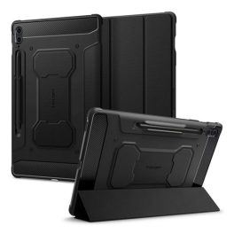 SPIGEN RUGGED ARMOR PRO tok álló (aktív FLIP, ütésállóság, TRIFOLD, asztali tartó, ceruza tartó) FEKETE   SPIGEN RUGGED ARMOR PRO tok álló (aktív FLIP, ütésállóság, TRIFOLD, asztali tartó, ceruza tartó) FEKETE