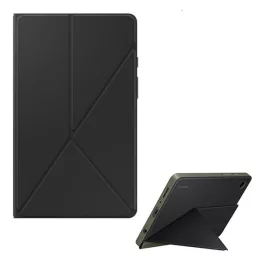   SAMSUNG tok álló, bőr hatású (FLIP, oldalra nyíló, TRIFOLD, asztali tartó, mágneses) FEKETE