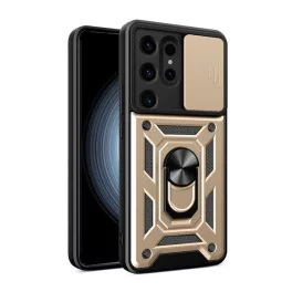   Defender szilikon telefonvédő (ütésállóság, tartógyűrű, kameravédő) ARANY