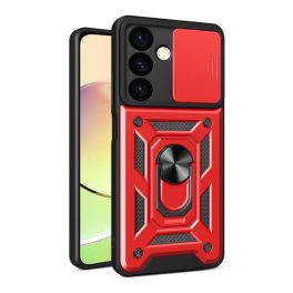 Defender szilikon telefonvédő (ütésállóság, tartógyűrű, kameravédő) PIROS   Defender szilikon telefonvédő (ütésállóság, tartógyűrű, kameravédő) PIROS