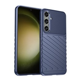 Szilikon telefonvédő (ütésállóság, csíkos, dombor minta) SÖTÉTKÉK   Szilikon telefonvédő (ütésállóság, csíkos, dombor minta) SÖTÉTKÉK