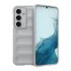 Szilikon telefonvédő (ütésállóság, kameravédő, 3D) VILÁGOSSZÜRKE