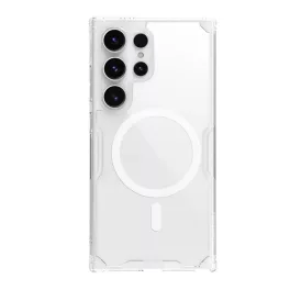   NILLKIN NATURE PRO MAGNETIC műanyag telefonvédő (ütésállóság, légpárnás sarok, MagSafe) ÁTLÁTSZÓ