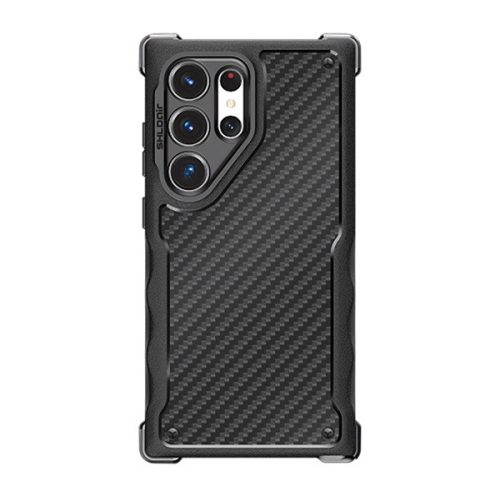 Designed for SAMSUNG SHLDAir defender szilikon telefonvédő (erős ütésállóság, csúszásgátló, karbon) FEKETE