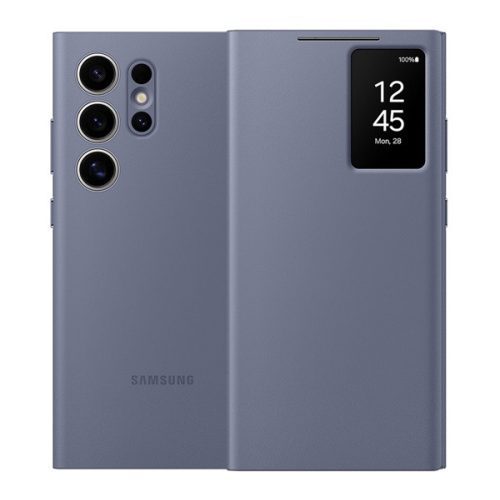 SAMSUNG tok álló (aktív FLIP, oldalra nyíló, Smart View Cover) LILA