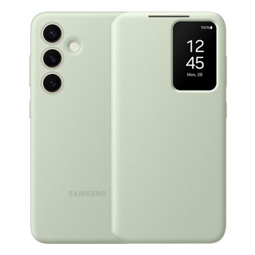 SAMSUNG tok álló (aktív FLIP, oldalra nyíló, Smart View Cover) VILÁGOSZÖLD