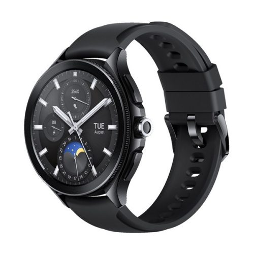 XIAOMI Watch 2 Pro okosóra (46mm, szilikon szíj, aktivitásmérő, pulzusmérő, 150 sportmód, vízálló, 5 ATM) FEKETE