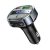 HOCO E70 bluetooth FM transmitter autós töltő USB+Type-C aljzat (30W, PD gyorstöltő 3.0, microSD, LED kijelző) FEKETE