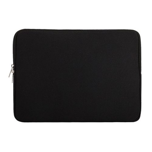 LAPTOP/NOTEBOOK tok (univerzális, 14" méret, 375x280x20mm, neoprén, plüss belső) FEKETE