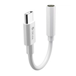 DEVIA audió kábel (3.5mm jack aljzat - Type-C) FEHÉR