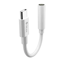 DEVIA audió kábel (3.5mm jack aljzat - Type-C) FEHÉR