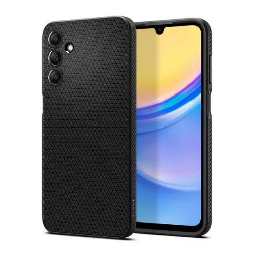 SPIGEN LIQUID AIR szilikon telefonvédő (ütésállóság, légpárnás sarok, rombusz) FEKETE