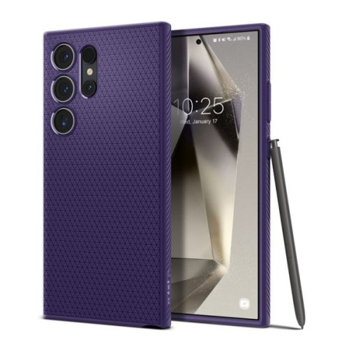 SPIGEN LIQUID AIR szilikon telefonvédő (ütésállóság, légpárnás sarok, rombusz) LILA