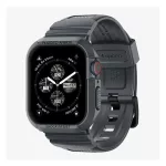 SPIGEN RUGGED ARMOR PRO pótszíj (egyedi méret, szilikon, ütésállóság + szilikon keret) SÖTÉTSZÜRKE