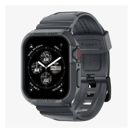SPIGEN RUGGED ARMOR PRO pótszíj (egyedi méret, szilikon, ütésállóság + szilikon keret) SÖTÉTSZÜRKE   SPIGEN RUGGED ARMOR PRO pótszíj (egyedi méret, szilikon, ütésállóság + szilikon keret) SÖTÉTSZÜRKE