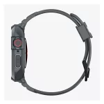 SPIGEN RUGGED ARMOR PRO pótszíj (egyedi méret, szilikon, ütésállóság + szilikon keret) SÖTÉTSZÜRKE