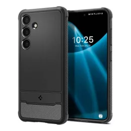   SPIGEN RUGGED ARMOR szilikon telefonvédő (ütésállóság, légpárnás sarok, karbon minta) FEKETE