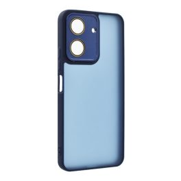 Szilikon telefonvédő (ütésállóság, akril hátlap, kameravédő) SÖTÉTKÉK   Szilikon telefonvédő (ütésállóság, akril hátlap, kameravédő) SÖTÉTKÉK