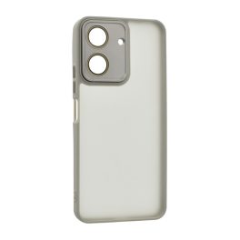 Szilikon telefonvédő (ütésállóság, akril hátlap, kameravédő) VILÁGOSSZÜRKE   Szilikon telefonvédő (ütésállóság, akril hátlap, kameravédő) VILÁGOSSZÜRKE