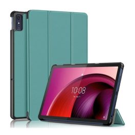 Tok álló, bőr hatású (aktív FLIP, oldalra nyíló, TRIFOLD, asztali tartó) SÖTÉTZÖLD   Tok álló, bőr hatású (aktív FLIP, oldalra nyíló, TRIFOLD, asztali tartó) SÖTÉTZÖLD