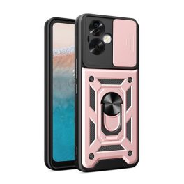 Defender szilikon telefonvédő (ütésállóság, tartógyűrű, kameravédő) RÓZSASZÍN   Defender szilikon telefonvédő (ütésállóság, tartógyűrű, kameravédő) RÓZSASZÍN