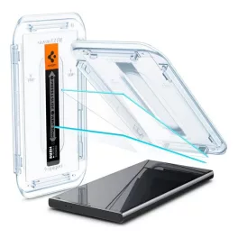   SPIGEN EZ FIT HD képernyővédő üveg 2db (2.5D, tokbarát, ultravékony, 0.2mm, 9H + segédkeret) ÁTLÁTSZÓ
