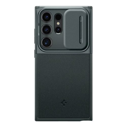 SPIGEN OPTIK ARMOR szilikon telefonvédő (kameravédő) SÖTÉTZÖLD