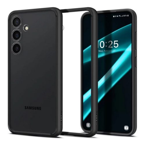 SPIGEN ULTRA HYBRID műanyag telefonvédő (ütésállóság, légpárnás keret) ÁTLÁTSZÓ/FEKETE