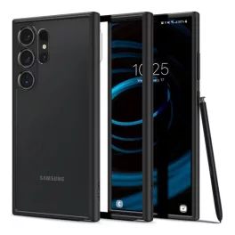   SPIGEN ULTRA HYBRID műanyag telefonvédő (ütésállóság, légpárnás keret) FEKETE/ÁTLÁTSZÓ