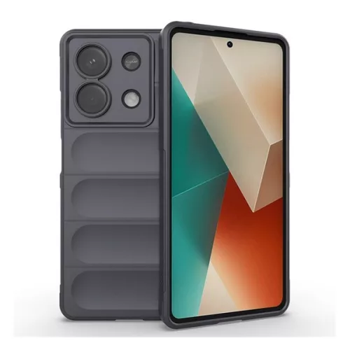 Szilikon telefonvédő (ütésállóság, kameravédő, 3D) SÖTÉTSZÜRKE
