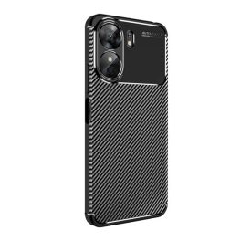 Szilikon telefonvédő (ütésállóság, légpárnás sarok, karbon minta) FEKETE   Szilikon telefonvédő (ütésállóság, légpárnás sarok, karbon minta) FEKETE