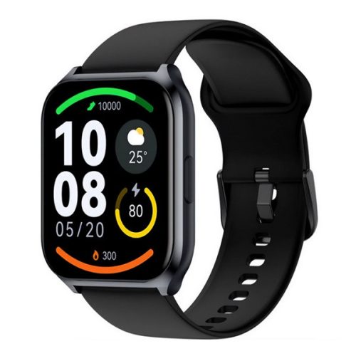 HAYLOU WATCH 2 PRO okosóra (v5.0, szilikon szíj, aktivitásmérő, hívás, IP68 vízálló, 100 sport mód) FEKETE/SÖTÉTKÉK