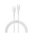 DEVIA adatkábel (Type-C - Type-C, 3A, gyorstöltő, 100cm) FEHÉR