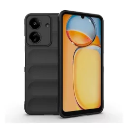   Szilikon telefonvédő (ütésállóság, kameravédő, 3D) FEKETE