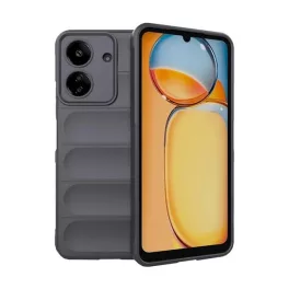   Szilikon telefonvédő (ütésállóság, kameravédő, 3D) SÖTÉTSZÜRKE