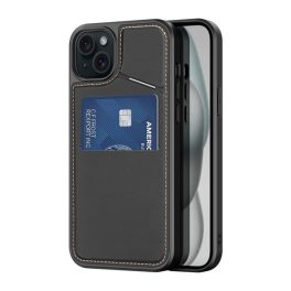 DUX DUCIS RAFI II MAG szilikon telefonvédő (kitámasztó, kártyazseb, RFID, MagSafe) FEKETE   DUX DUCIS RAFI II MAG szilikon telefonvédő (kitámasztó, kártyazseb, RFID, MagSafe) FEKETE